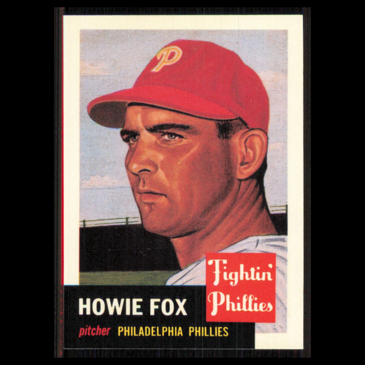Howie Fox #22 1991 Topps Archives 1953 Philadelphia Phillies Baseball Card MLB