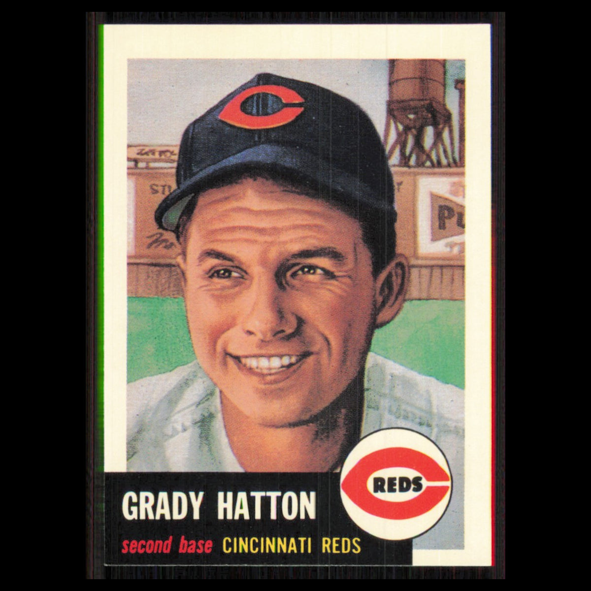 Grady Hatton #45 1991 Topps Archives 1953 Cincinnati Reds Baseball Card MLB NM