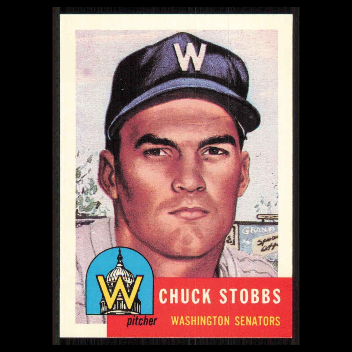 Chuck Stobbs #89 1991 Topps Archives 1953 Washington Senators Baseball Card MLB