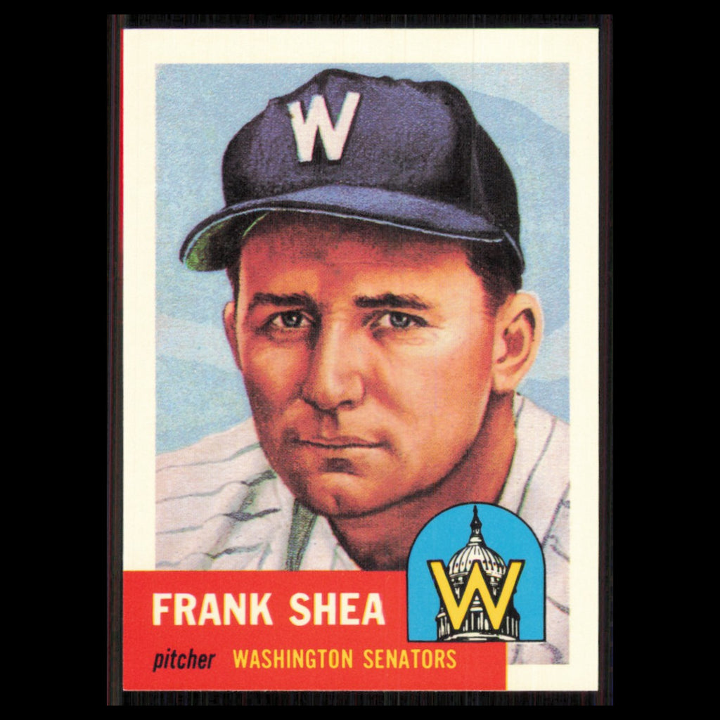 Frank Shea #164 1991 Topps Archives 1953 Washington Senators Baseball Card MLB