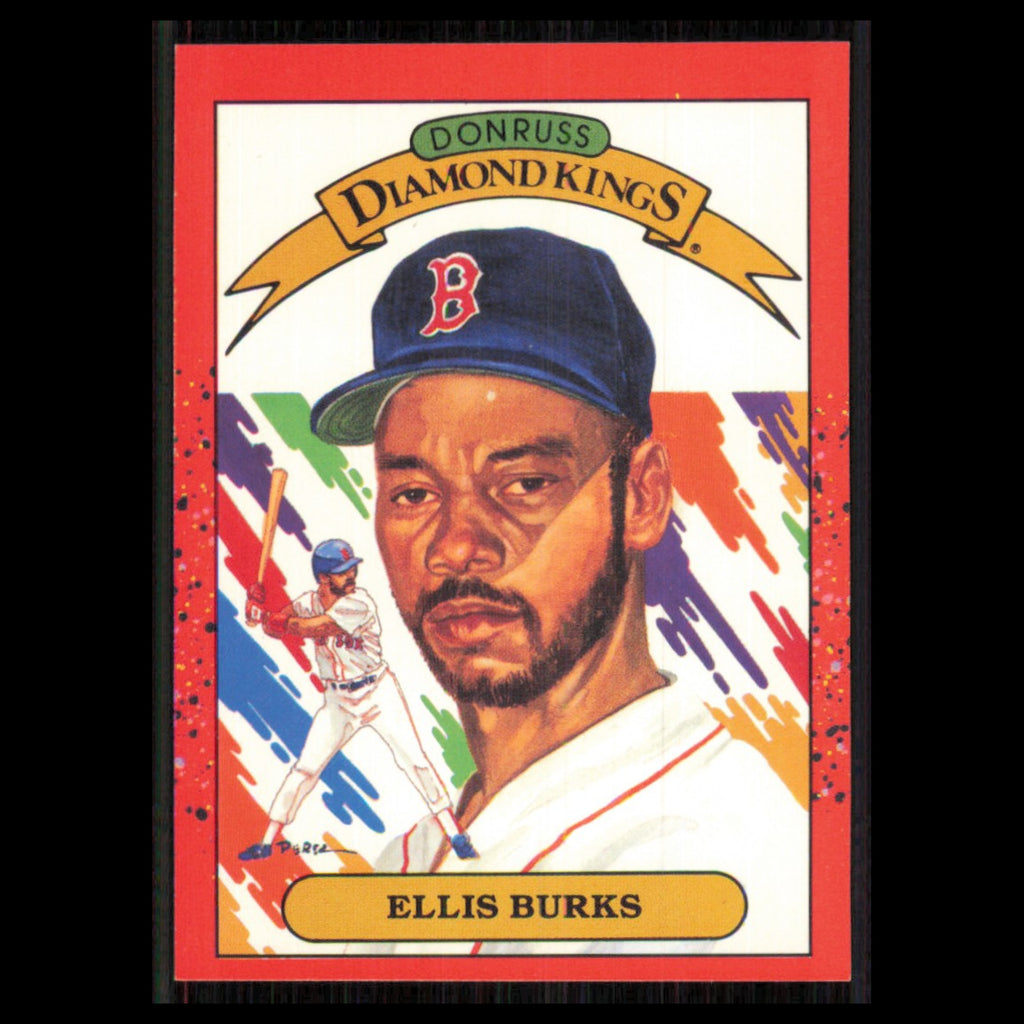 Ellis Burks #23 1990 Donruss Boston Red Sox Baseball Card MLB NM
