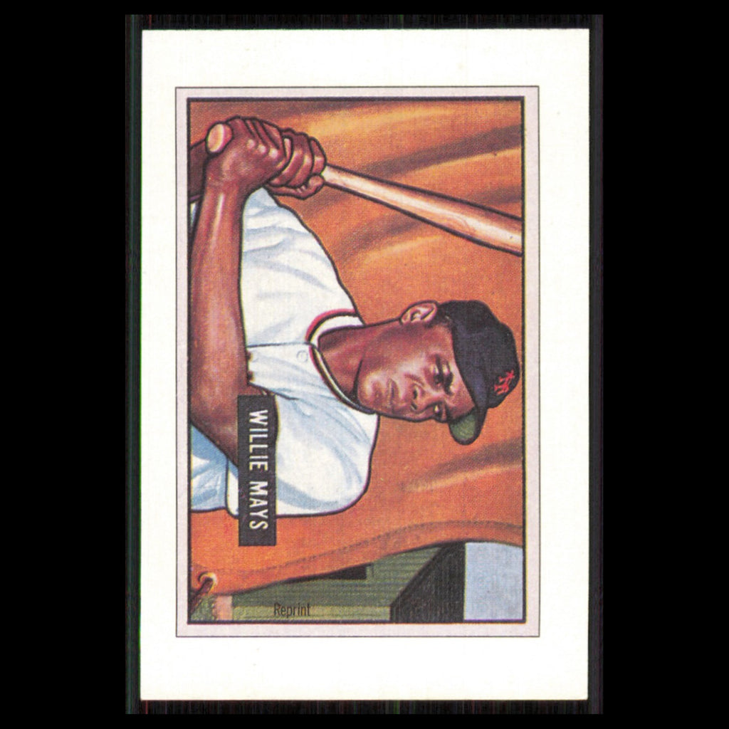 Willie Mays #NNO 1989 Bowman Reprint Inserts San Francisco Giants Baseball Card