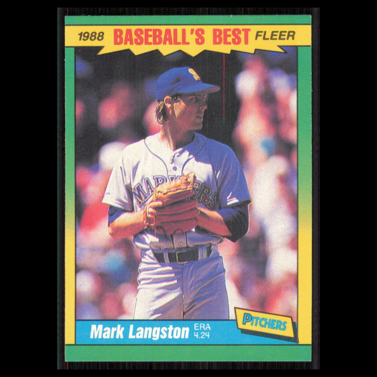 Mark Langston #23 1988 Fleer Baseballs Best Sluggers vs Pitchers Mariners Card