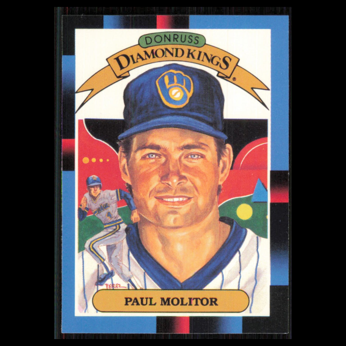 Paul Molitor #7 1988 Donruss Milwaukee Brewers Baseball Card MLB NM