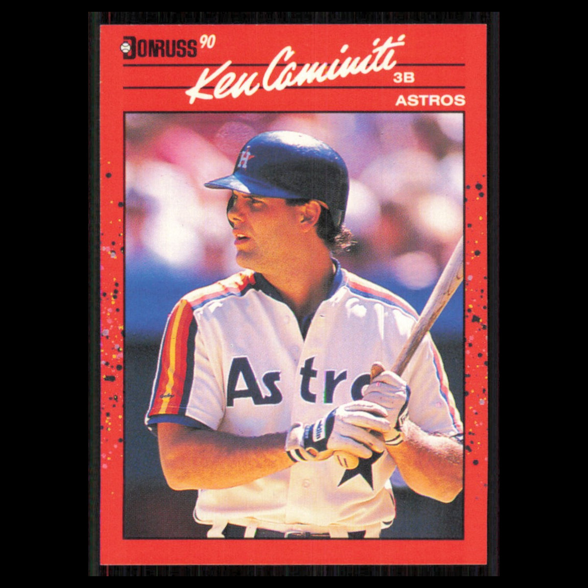 Ken Caminiti #424 1990 Donruss Houston Astros Baseball Card MLB NM