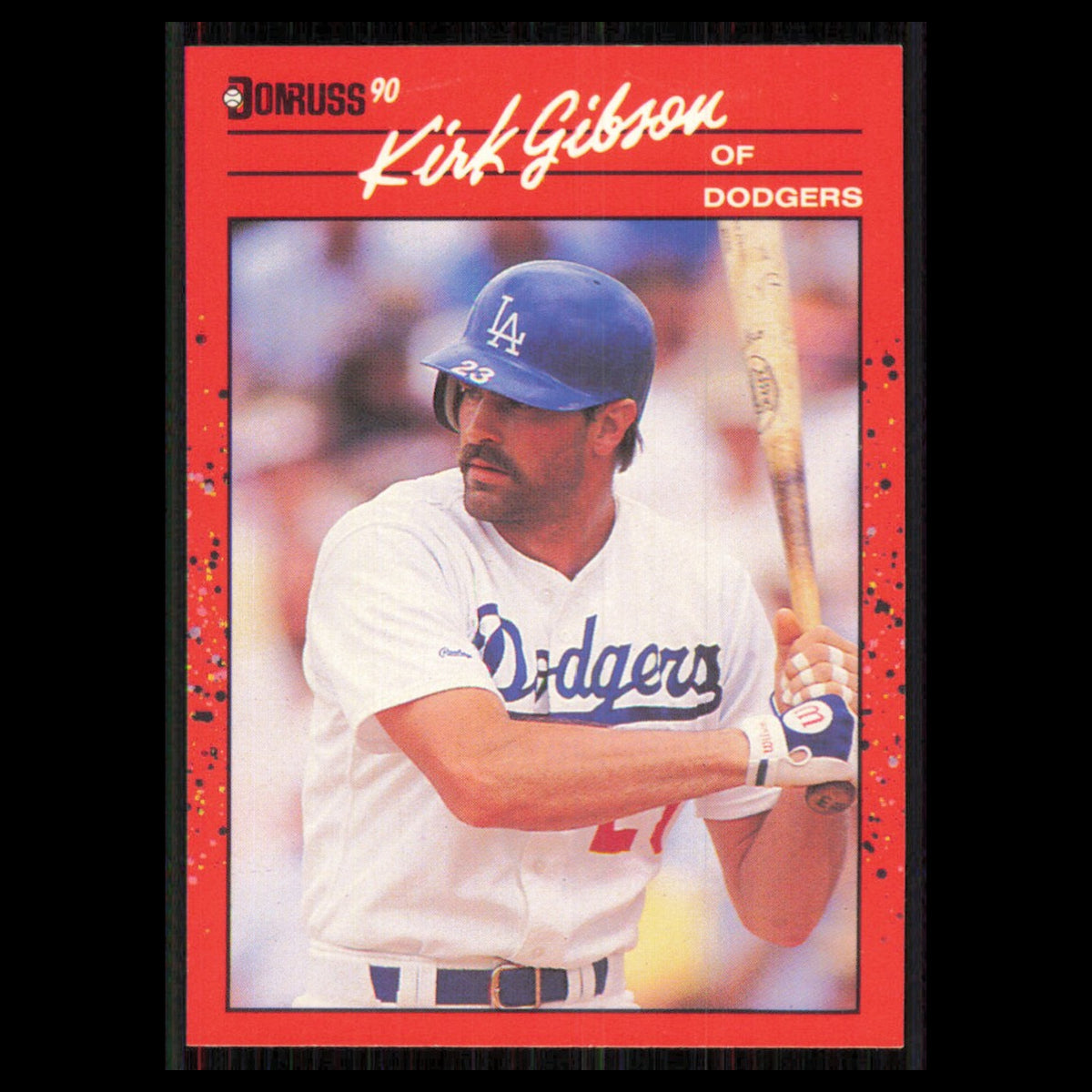 Kirk Gibson #368 1990 Donruss Los Angeles Dodgers Baseball Card MLB NM