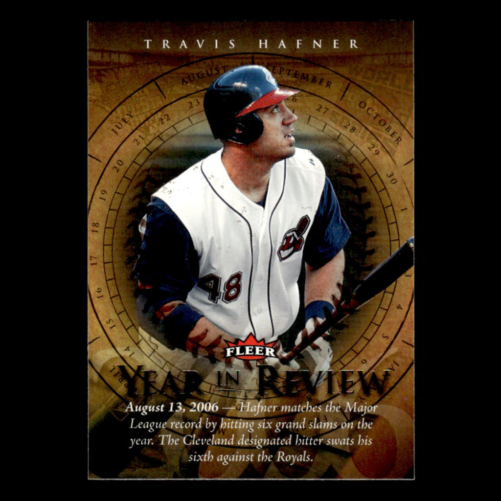 Travis Hafner #YR-TH 2007 Fleer Year in Review Cleveland Indians Baseball Card