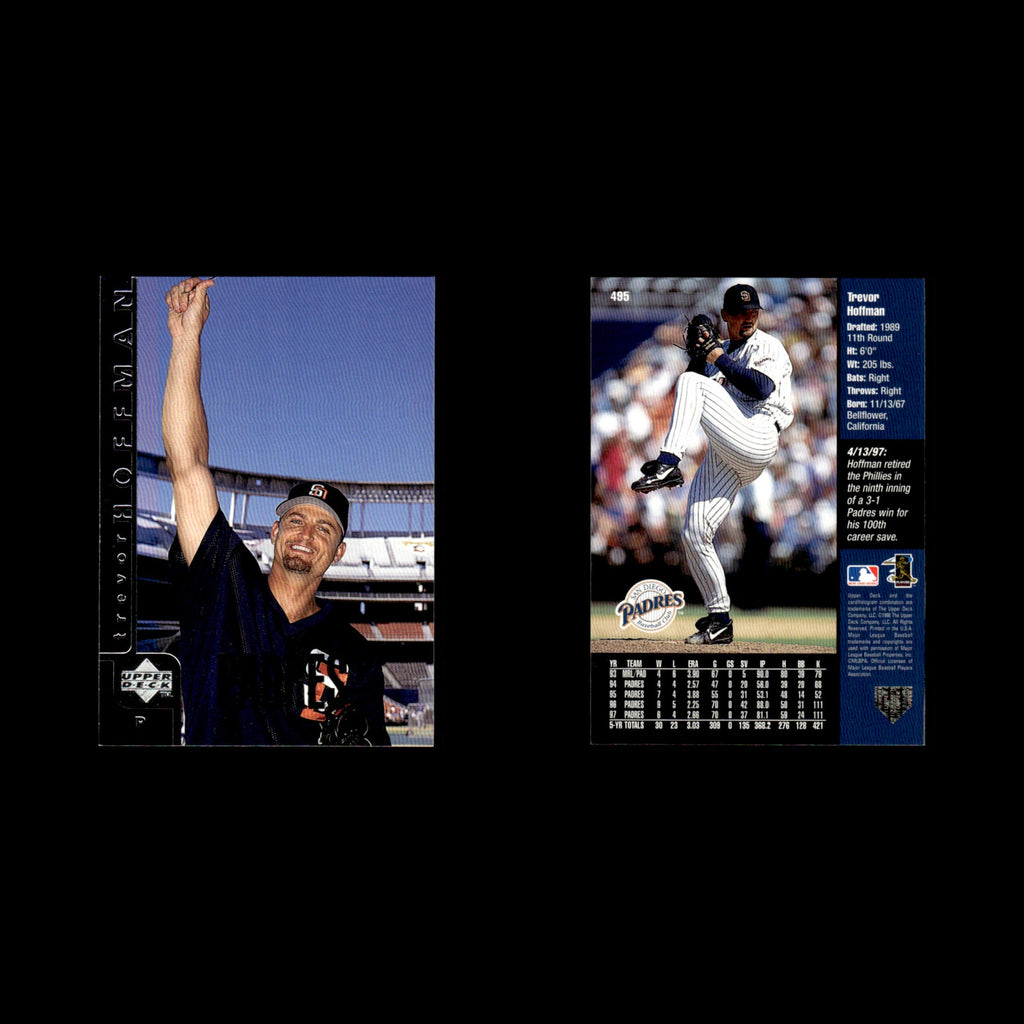 Trevor Hoffman #495 1998 Upper Deck San Diego Padres Baseball Card MLB NM