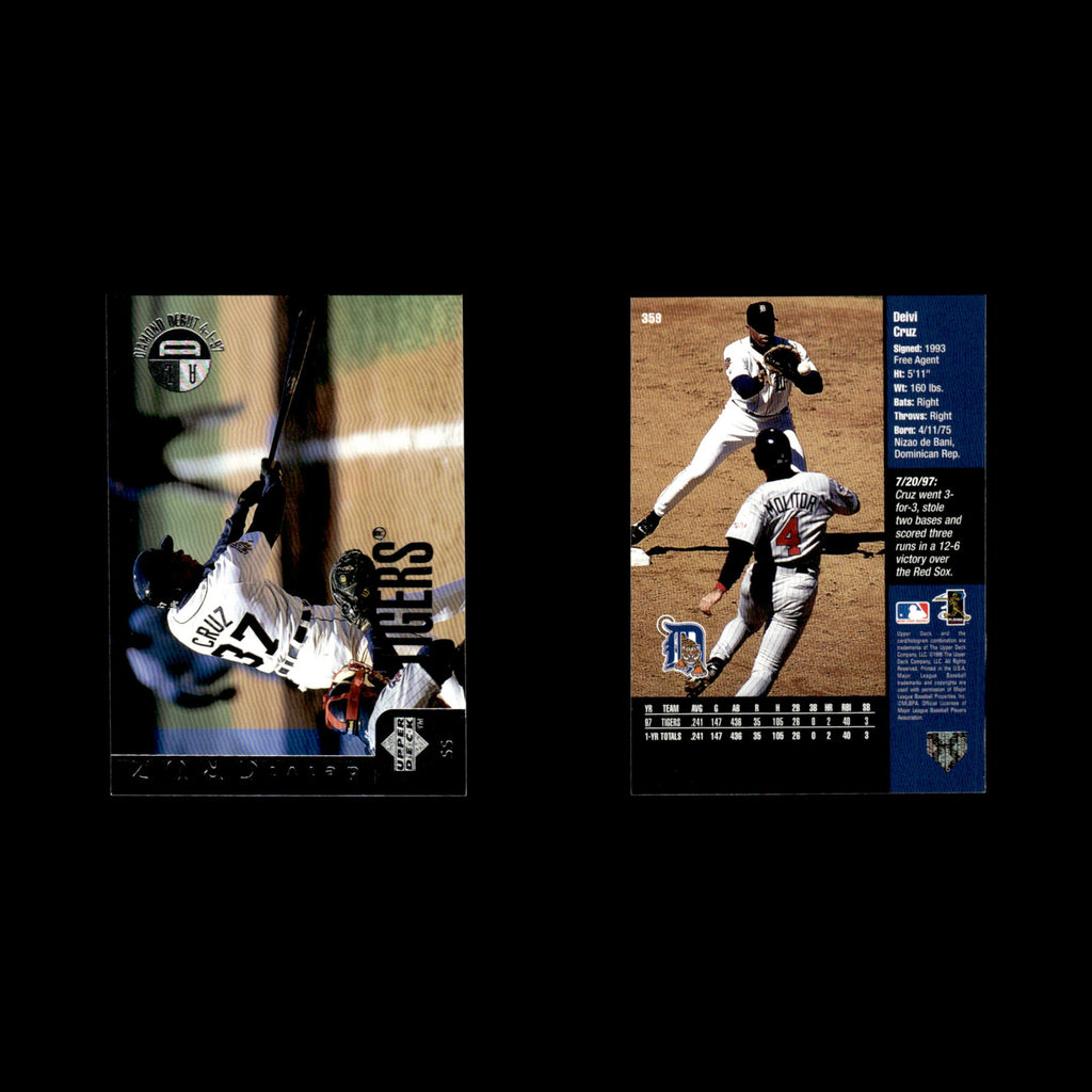 Deivi Cruz #359 1998 Upper Deck Detroit Tigers Baseball Card MLB NM