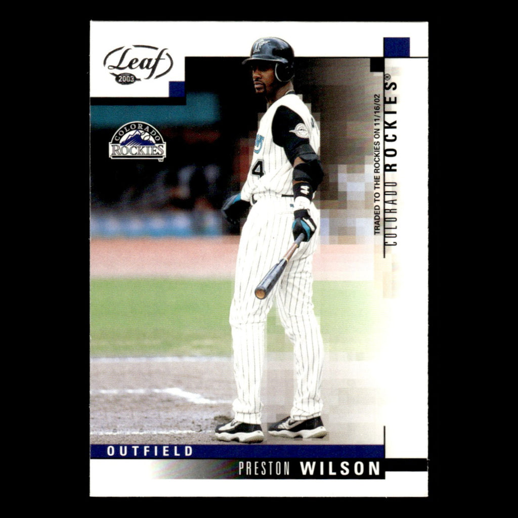 Preston Wilson #170 2003 Leaf Colorado Rockies Baseball Card MLB NM