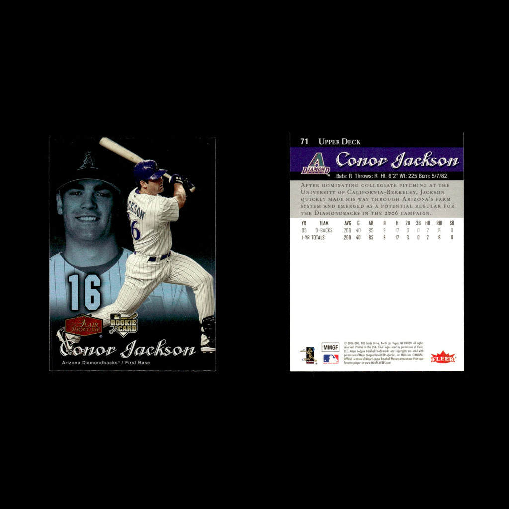 Conor Jackson #71 2006 Flair Showcase Arizona Diamondbacks Baseball Card MLB NM