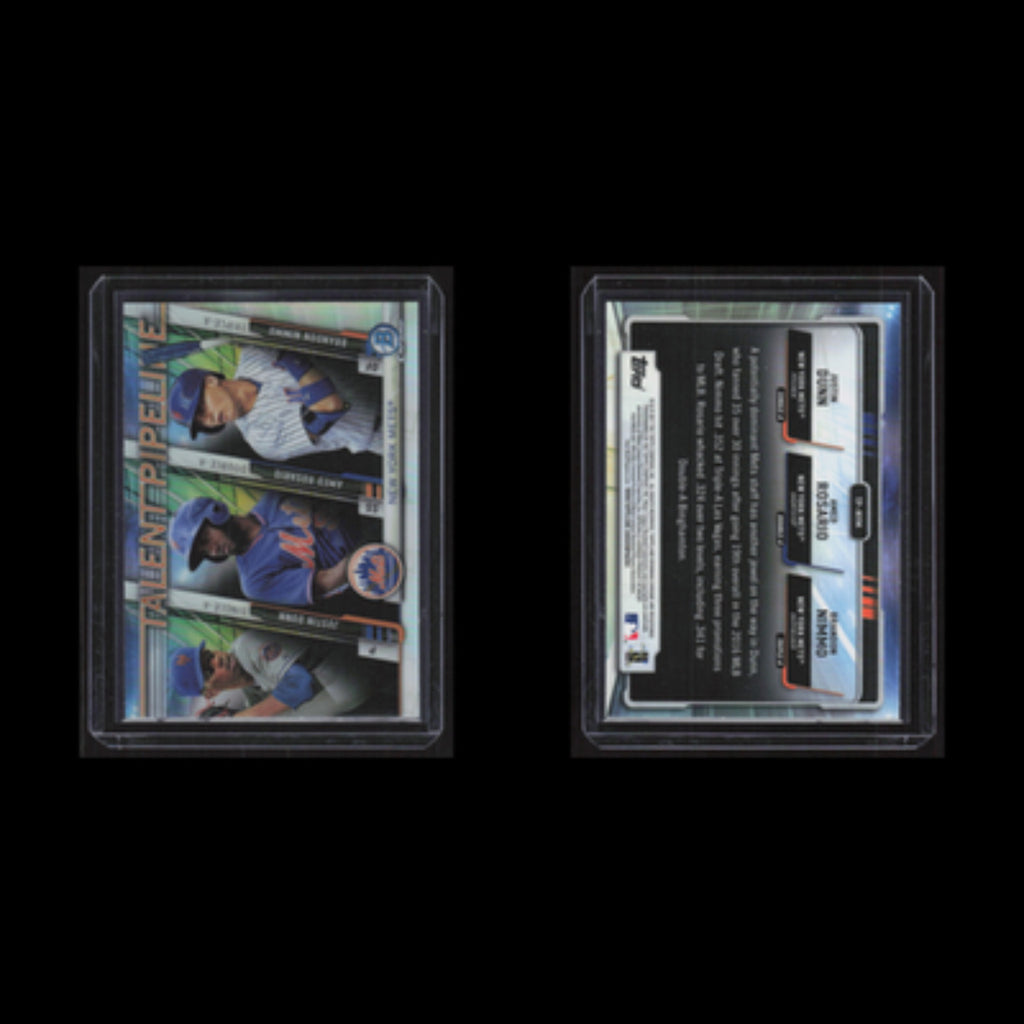 Justin Dunn/Amed Rosario/Brandon Nimmo #TP-NYM 2017 Bowman Talent Pipeline Mets