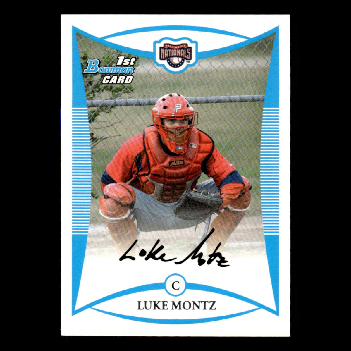 Luke Montz #BP43 2008 Bowman Prospects Washington Nationals Baseball Card MLB NM