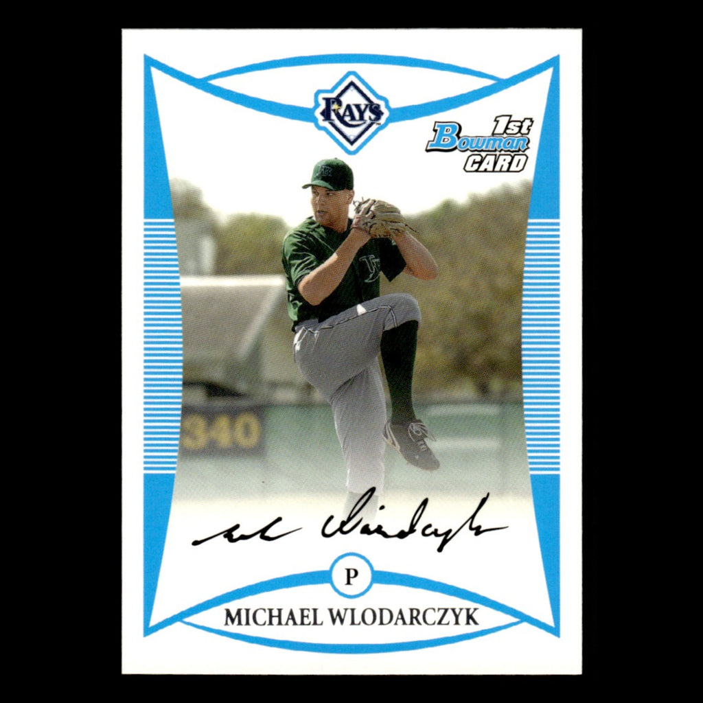 Michael Wlodarczyk #BP105 2008 Bowman Prospects Tampa Bay Rays Baseball Card MLB