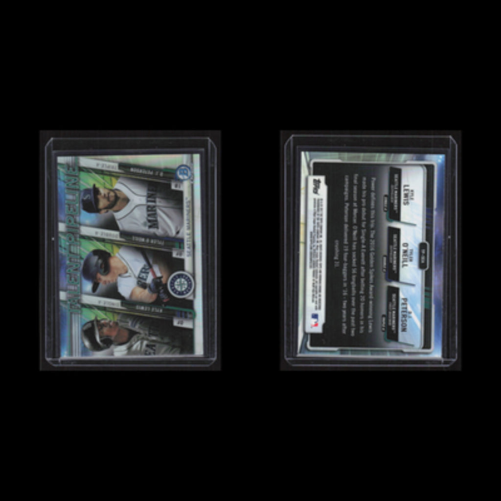 Kyle Lewis/Tyler ONeill/D.J. Peterson #TP-SEA 2017 Bowman Talent Pipeline Card