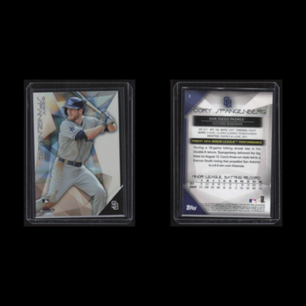 Cory Spangenberg #3 2015 Topps Finest San Diego Padres Baseball Card MLB NM