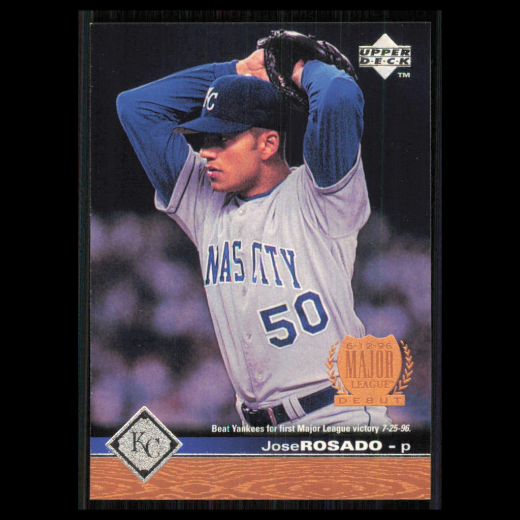 Jose Rosado #388 1997 Upper Deck Kansas City Royals Baseball Card MLB NM