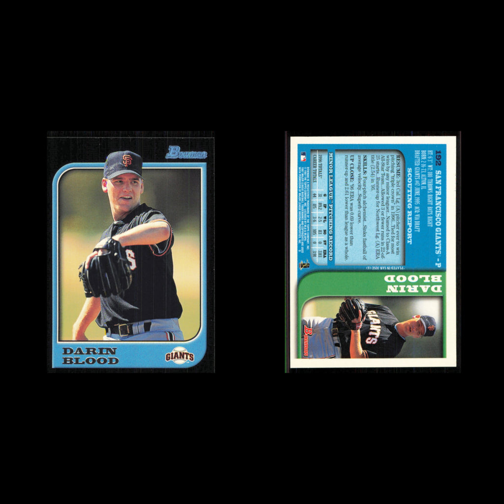 Darin Blood #192 1997 Bowman San Francisco Giants Baseball Card MLB NM