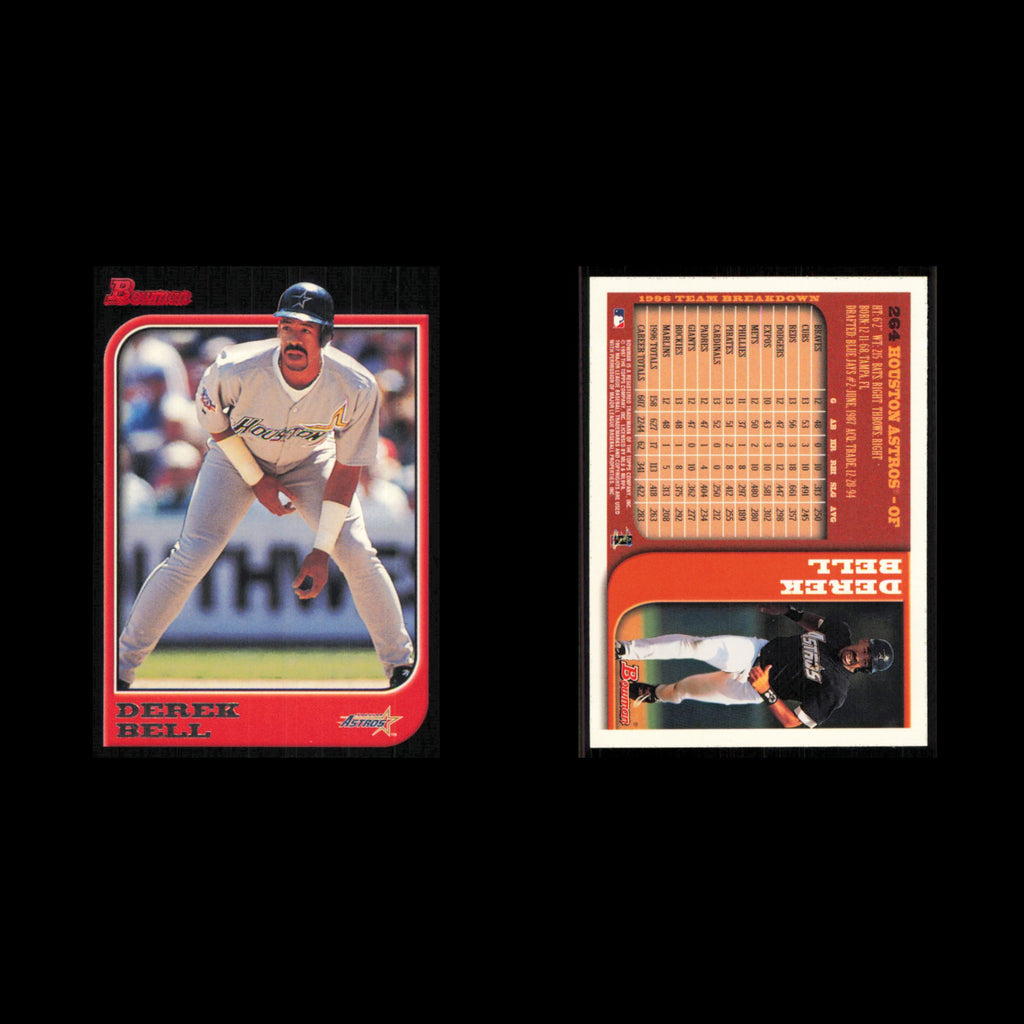 Derek Bell #264 1997 Bowman Houston Astros Baseball Card MLB NM