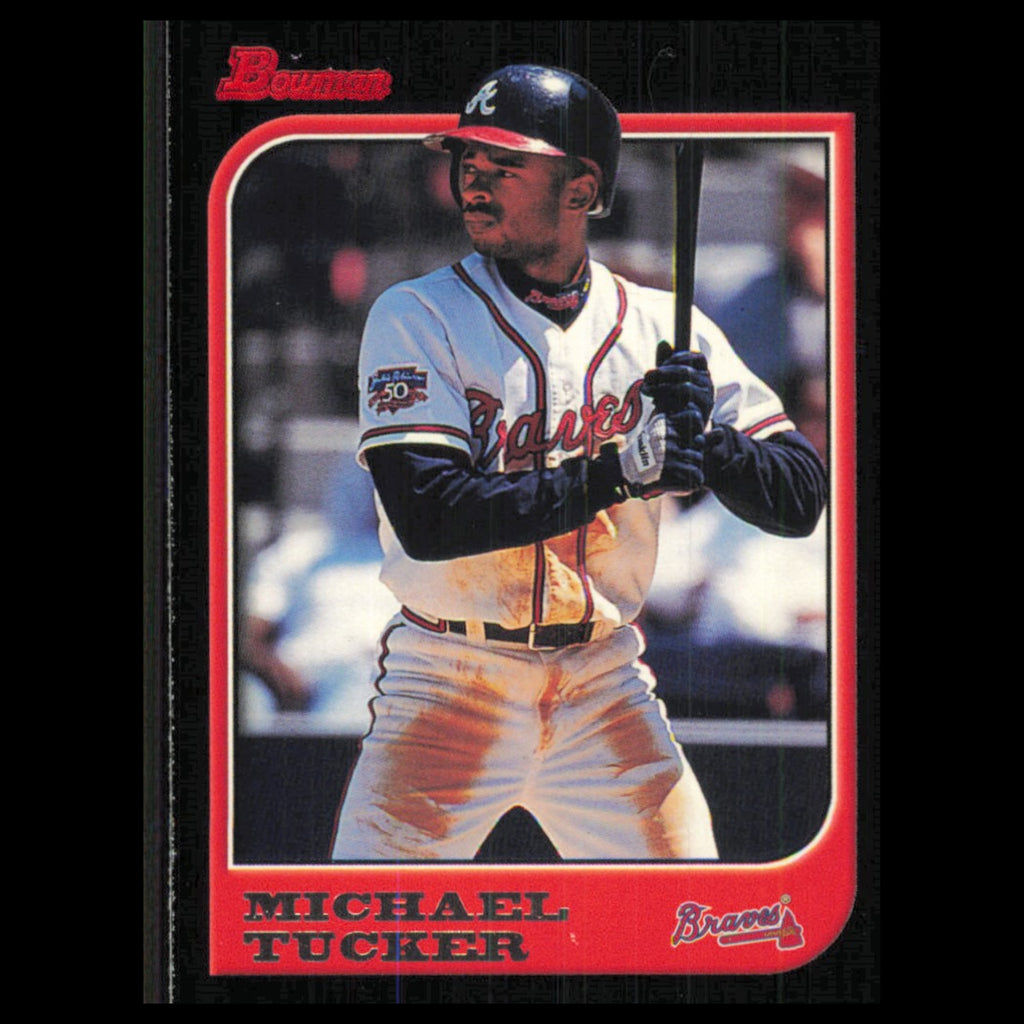 Michael Tucker #279 1997 Bowman Atlanta Braves Baseball Card MLB NM