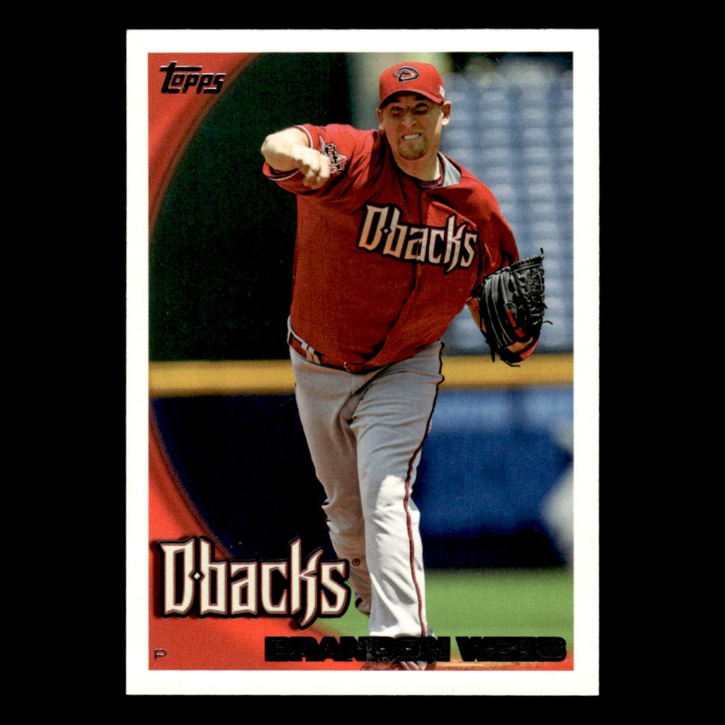 Brandon Webb #427 2010 Topps Arizona Diamondbacks Baseball Card MLB NM