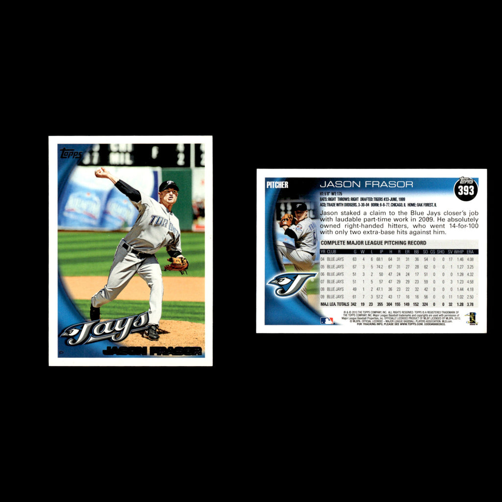 Jason Frasor #393 2010 Topps Toronto Blue Jays Baseball Card MLB NM
