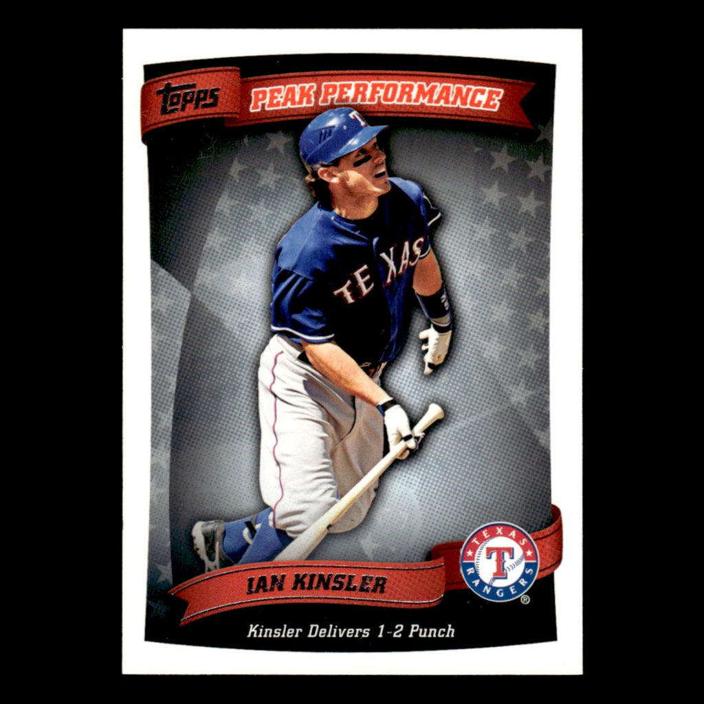 Ian Kinsler #PP-54 2010 Topps Peak Performance Texas Rangers Baseball Card MLB