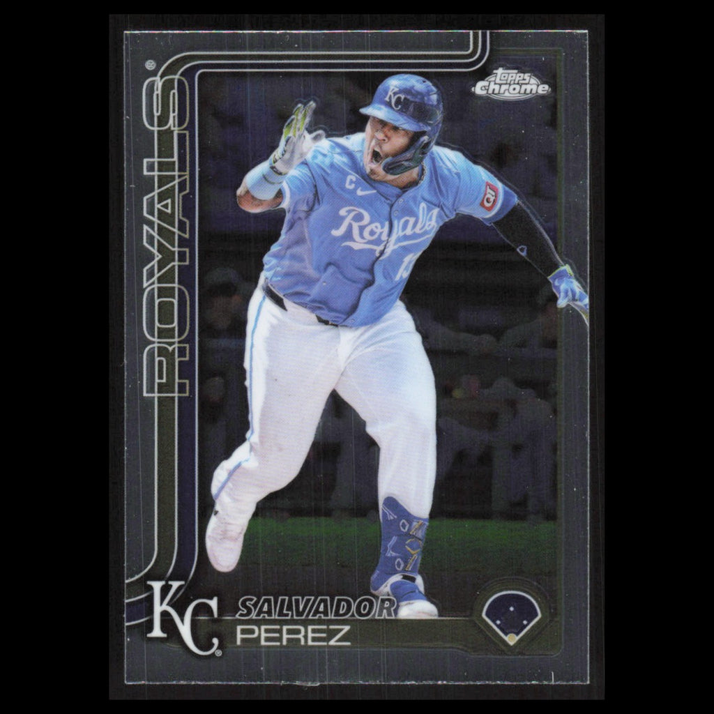 Salvador Perez #114 2025 Topps Chrome Kansas City Royals Baseball Card MLB NM