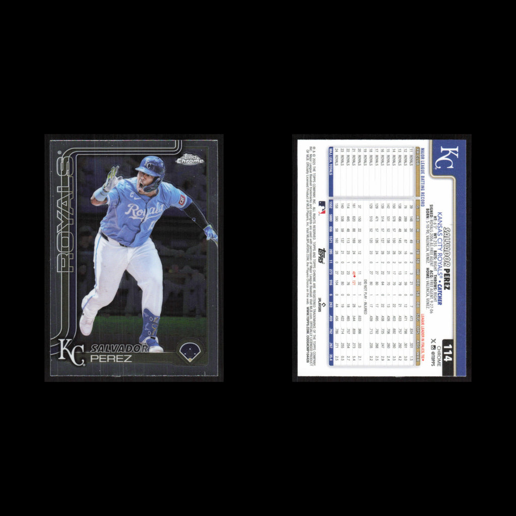 Salvador Perez #114 2025 Topps Chrome Kansas City Royals Baseball Card MLB NM