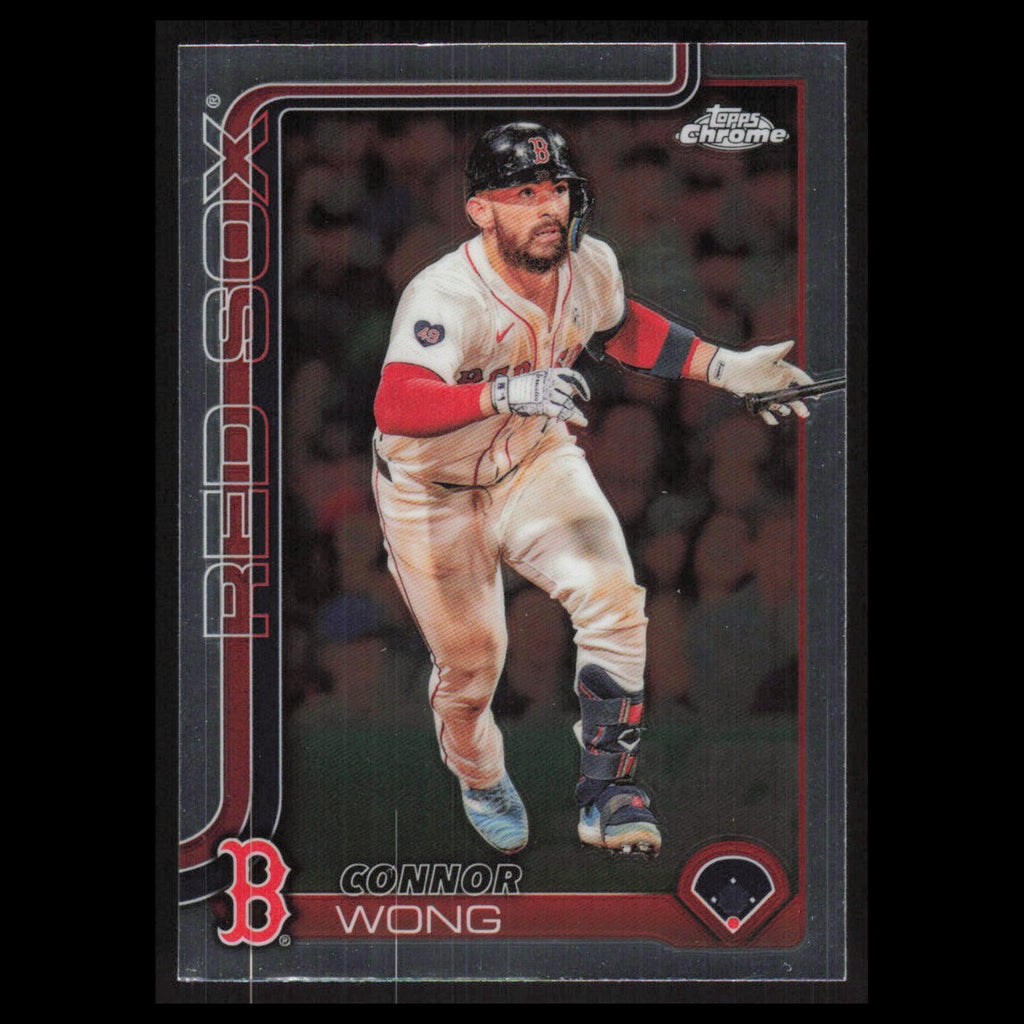 Connor Wong #10 2025 Topps Chrome Boston Red Sox Baseball Card MLB NM