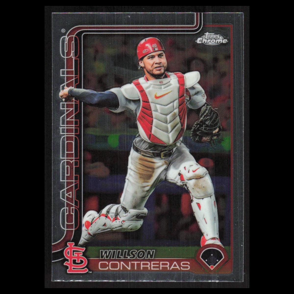 Willson Contreras #82 2025 Topps Chrome St. Louis Cardinals Baseball Card MLB NM