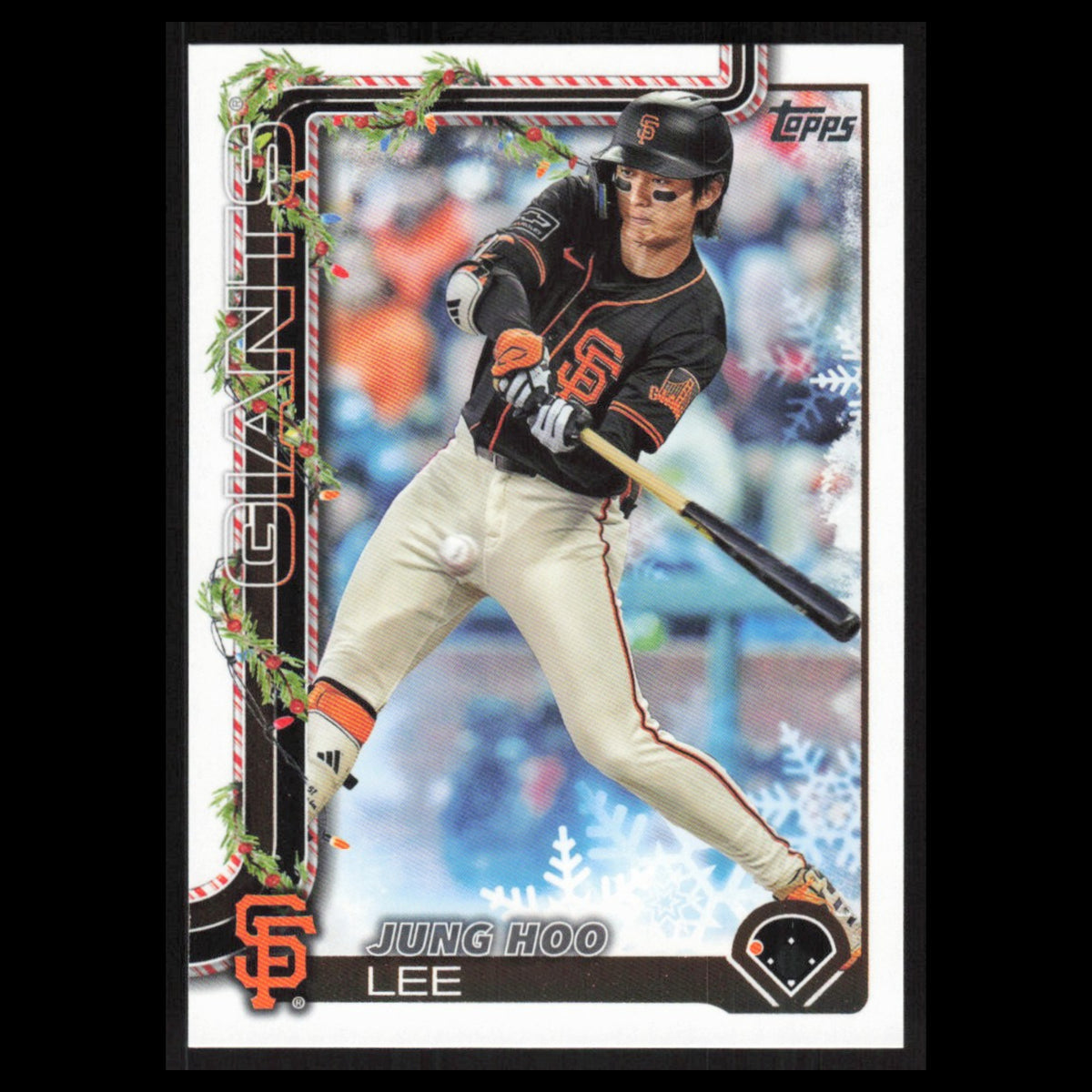 Jung Hoo Lee #H128 2025 Topps Holiday San Francisco Giants Baseball Card MLB NM