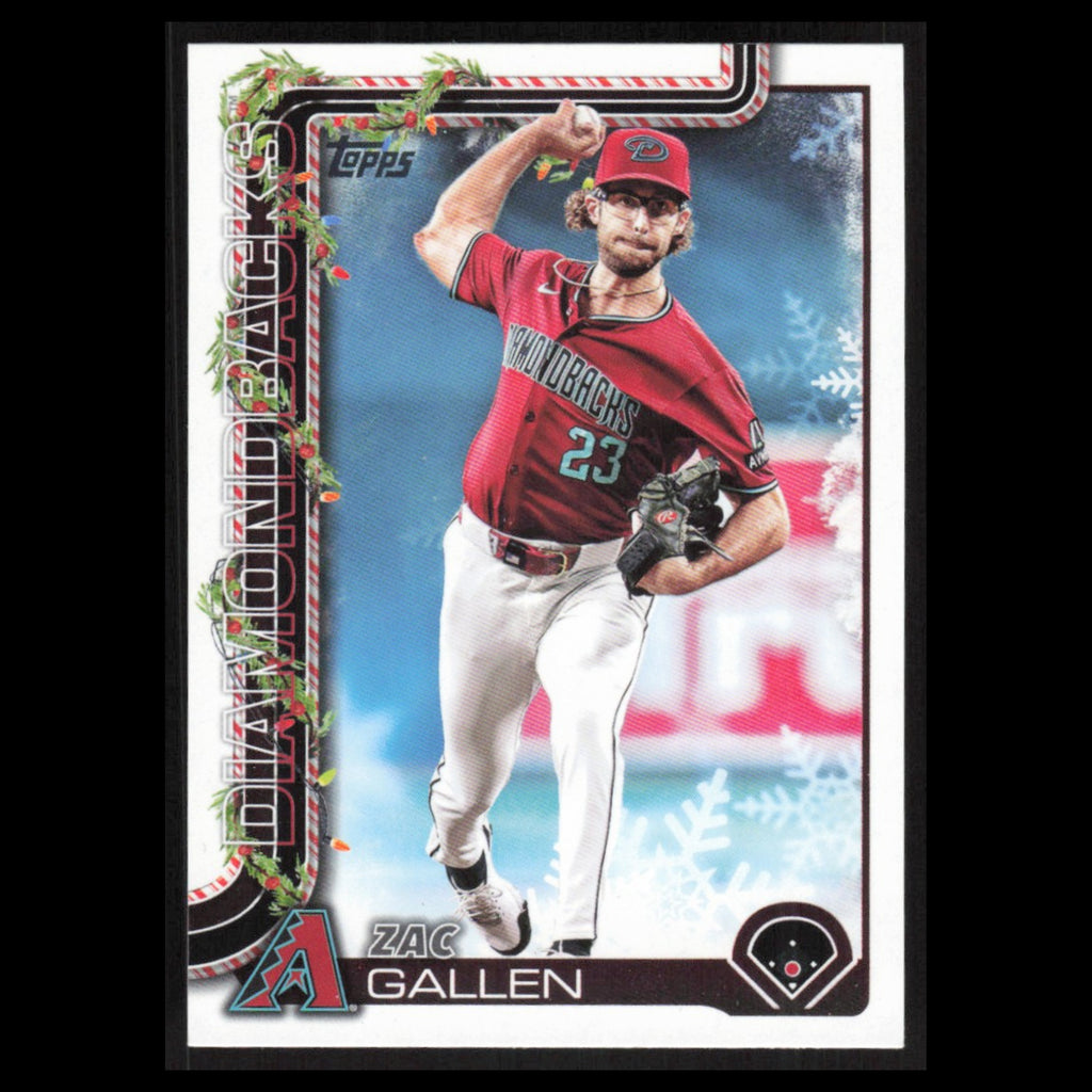 Zac Gallen #H131 2025 Topps Holiday Arizona Diamondbacks Baseball Card MLB NM