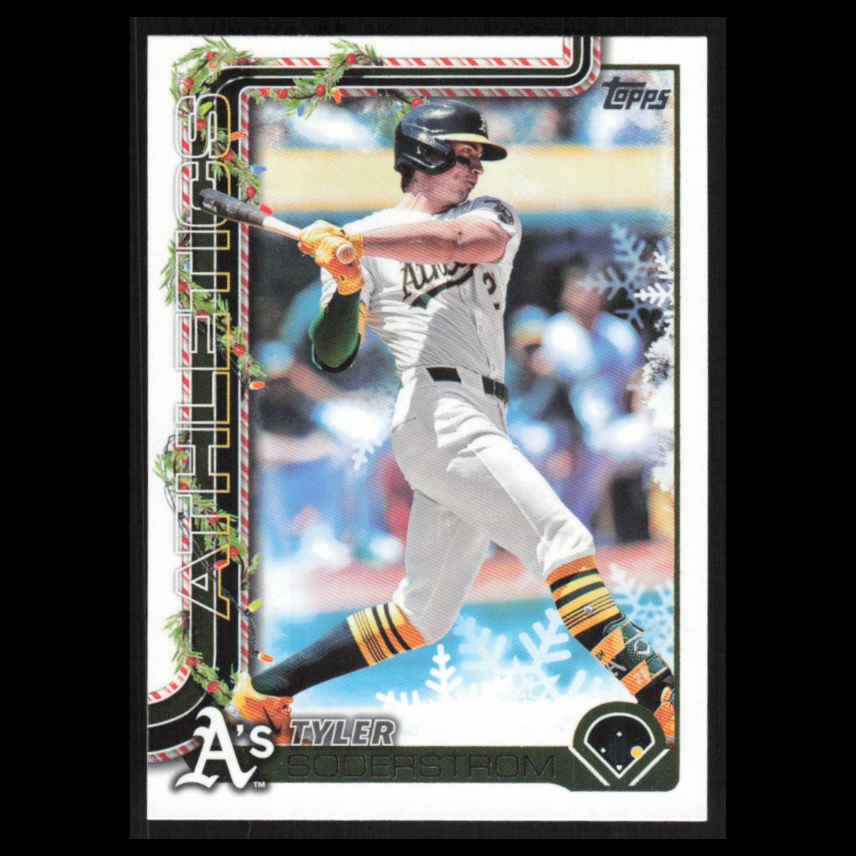Tyler Soderstrom #H32 2025 Topps Holiday Athletics Baseball Card MLB NM