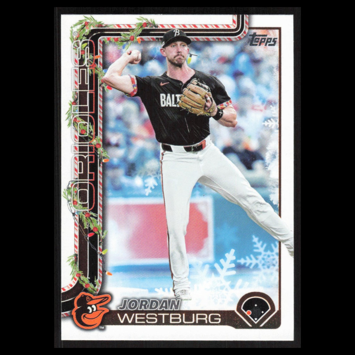 Jordan Westburg #H58 2025 Topps Holiday Baltimore Orioles Baseball Card MLB NM