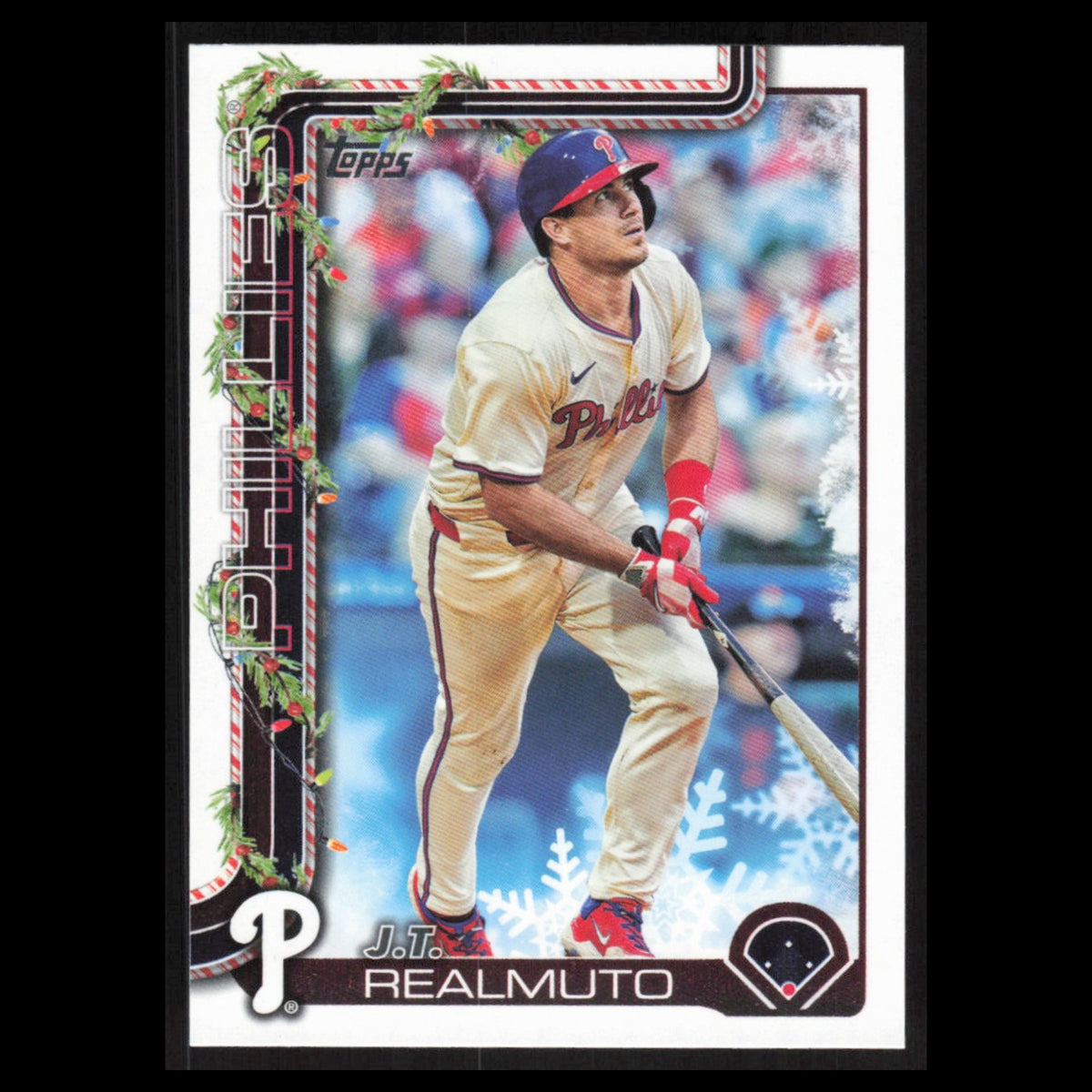 J.T. Realmuto #H33 2025 Topps Holiday Philadelphia Phillies Baseball Card MLB NM