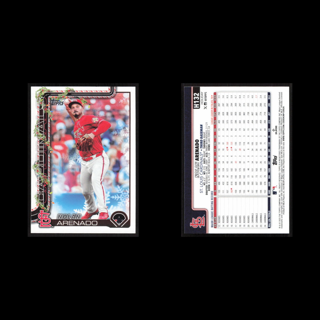 Nolan Arenado #H132 2025 Topps Holiday St. Louis Cardinals Baseball Card MLB NM
