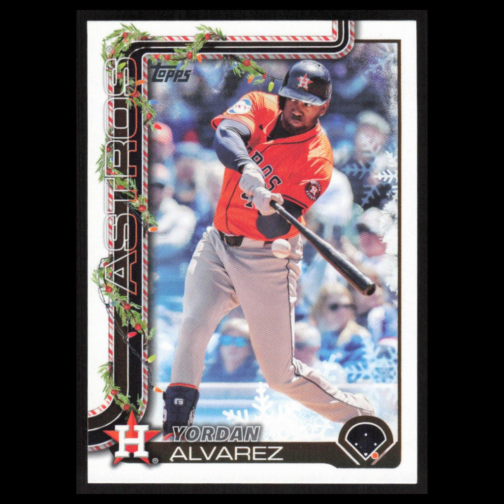Yordan Alvarez #H44 2025 Topps Holiday Houston Astros Baseball Card MLB NM