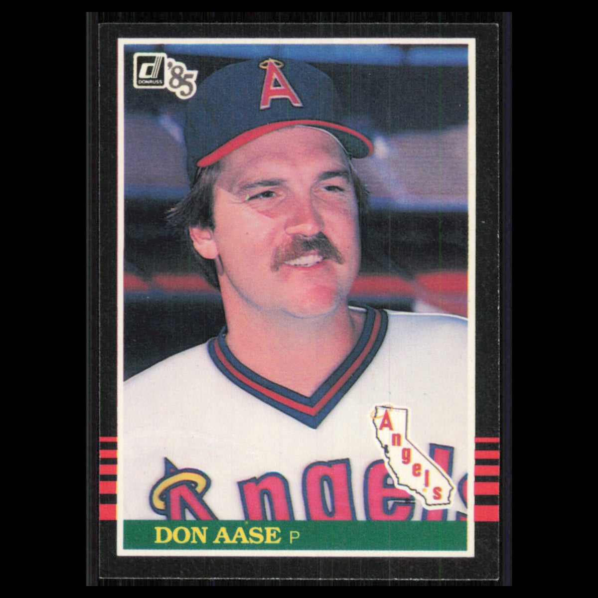 Don Aase #255 1985 Donruss California Angels Baseball Card MLB NM