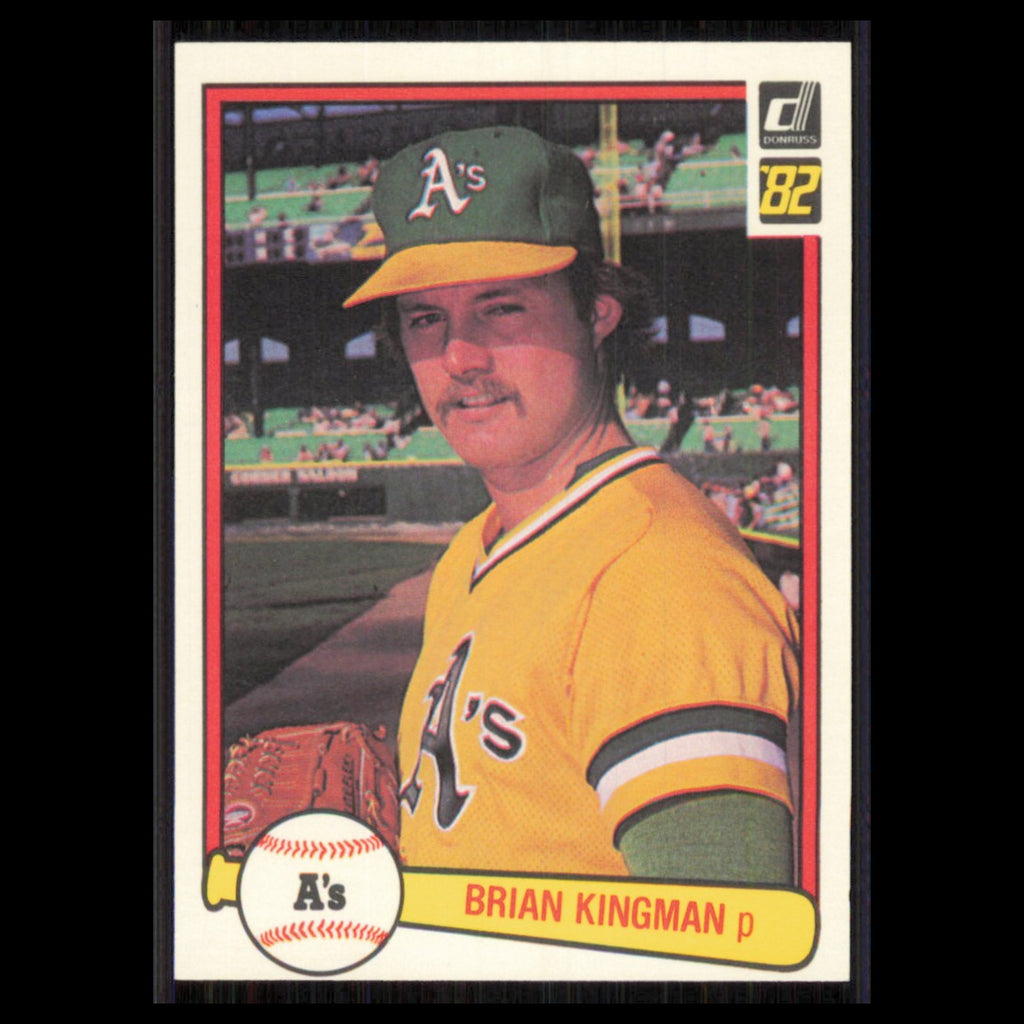 Brian Kingman #87 1982 Donruss Oakland Athletics Baseball Card MLB NM