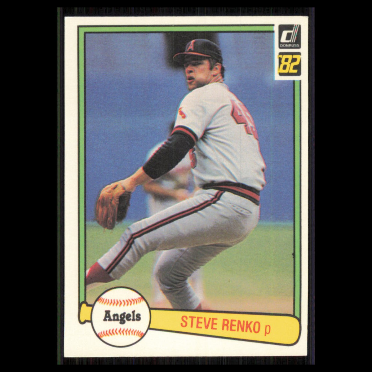 Steve Renko #38 1982 Donruss California Angels Baseball Card MLB NM