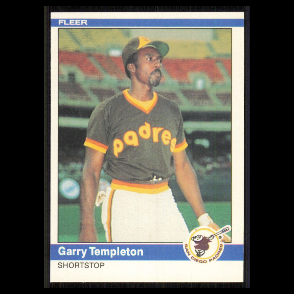 Garry Templeton #314 1984 Fleer San Diego Padres Baseball Card MLB NM