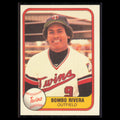 Bombo Rivera #556 1981 Fleer Minnesota Twins Baseball Card MLB NM