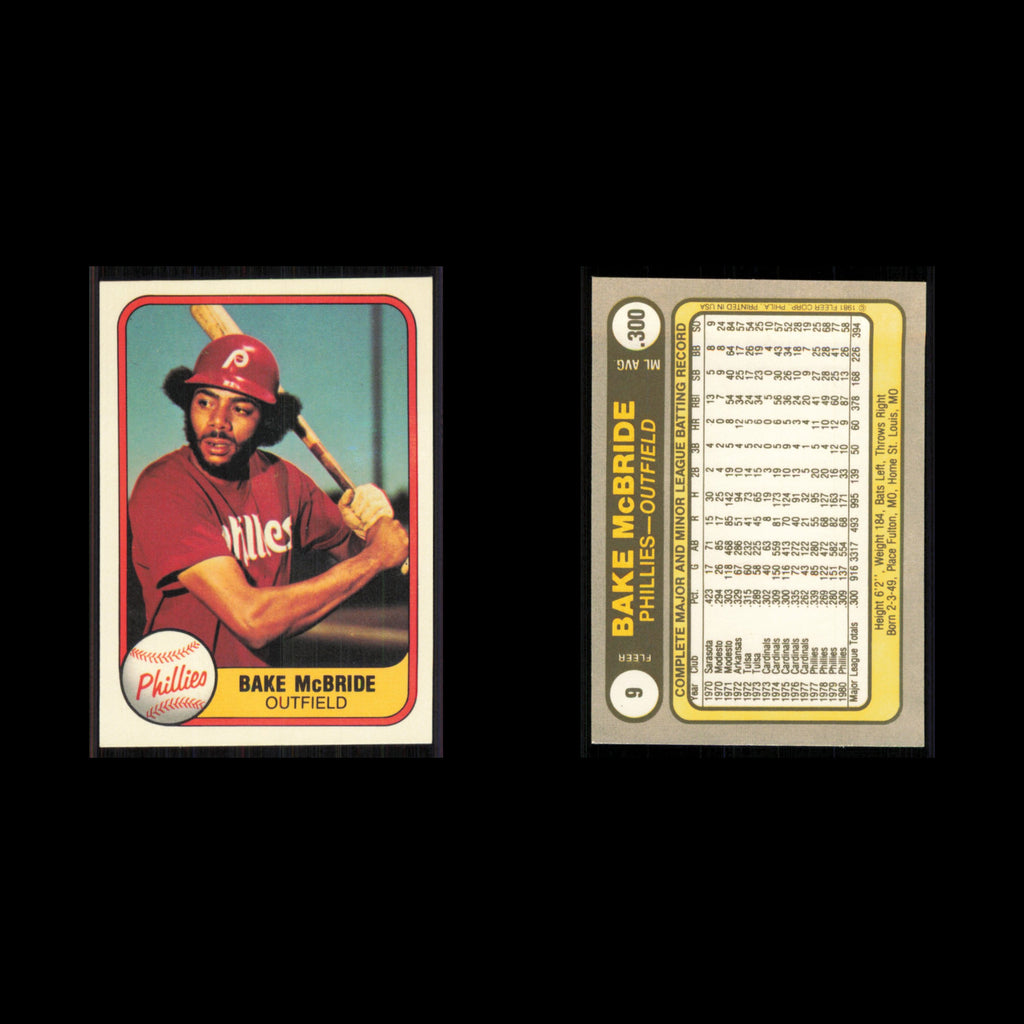 Randy Martz Rookie #300 1981 Fleer Chicago Cubs Baseball Card MLB NM
