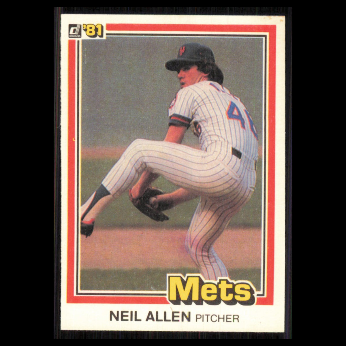 Neil Allen #276 1981 Donruss New York Mets Baseball Card MLB NM