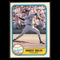 Robert Welch #120B 1981 Fleer Los Angeles Dodgers Baseball Card MLB NM