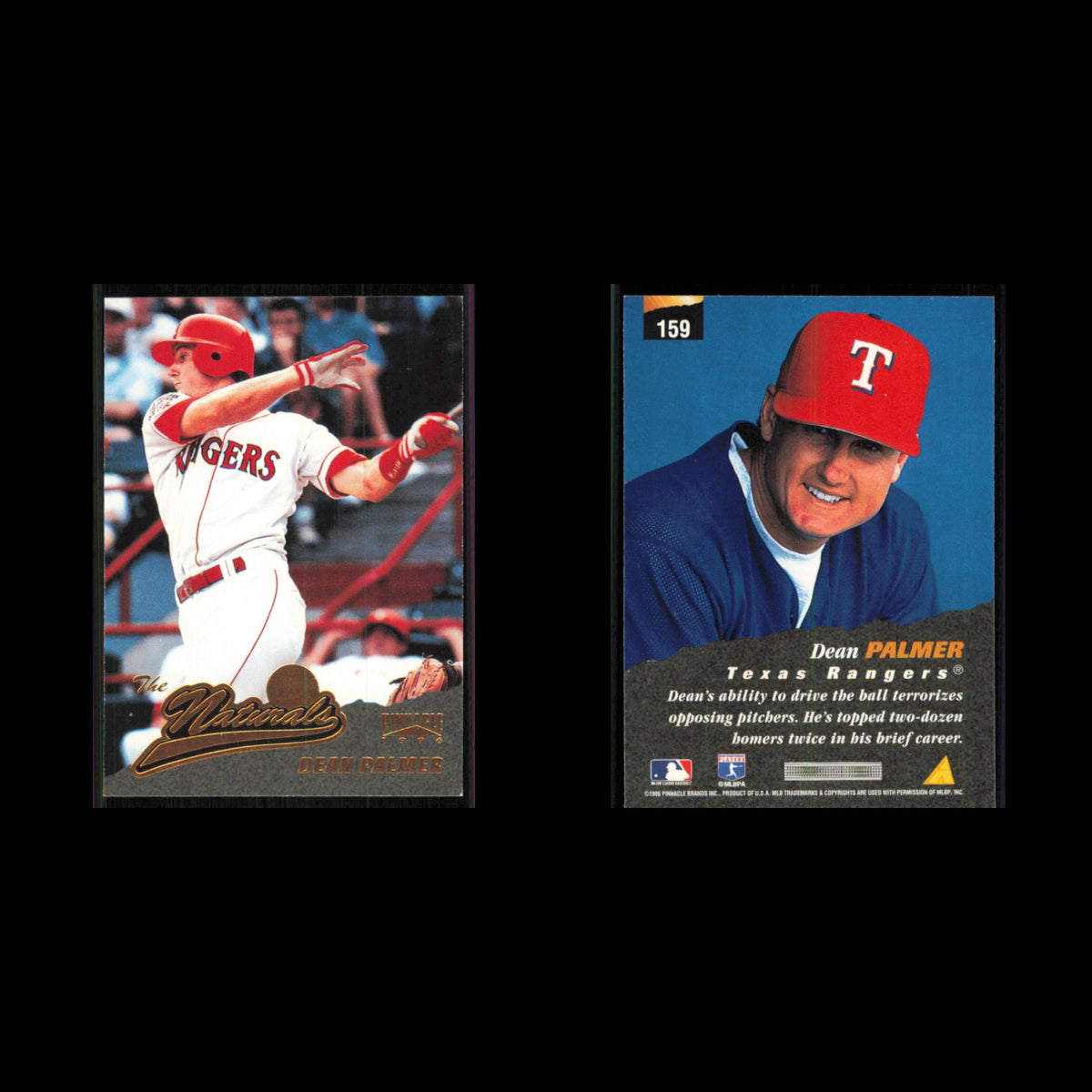 Dean Palmer #159 1996 Pinnacle Texas Rangers Baseball Card MLB NM