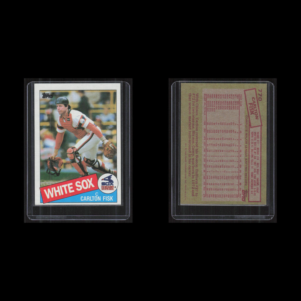 Carlton Fisk #770 1985 Topps Chicago White Sox Baseball Card MLB NM