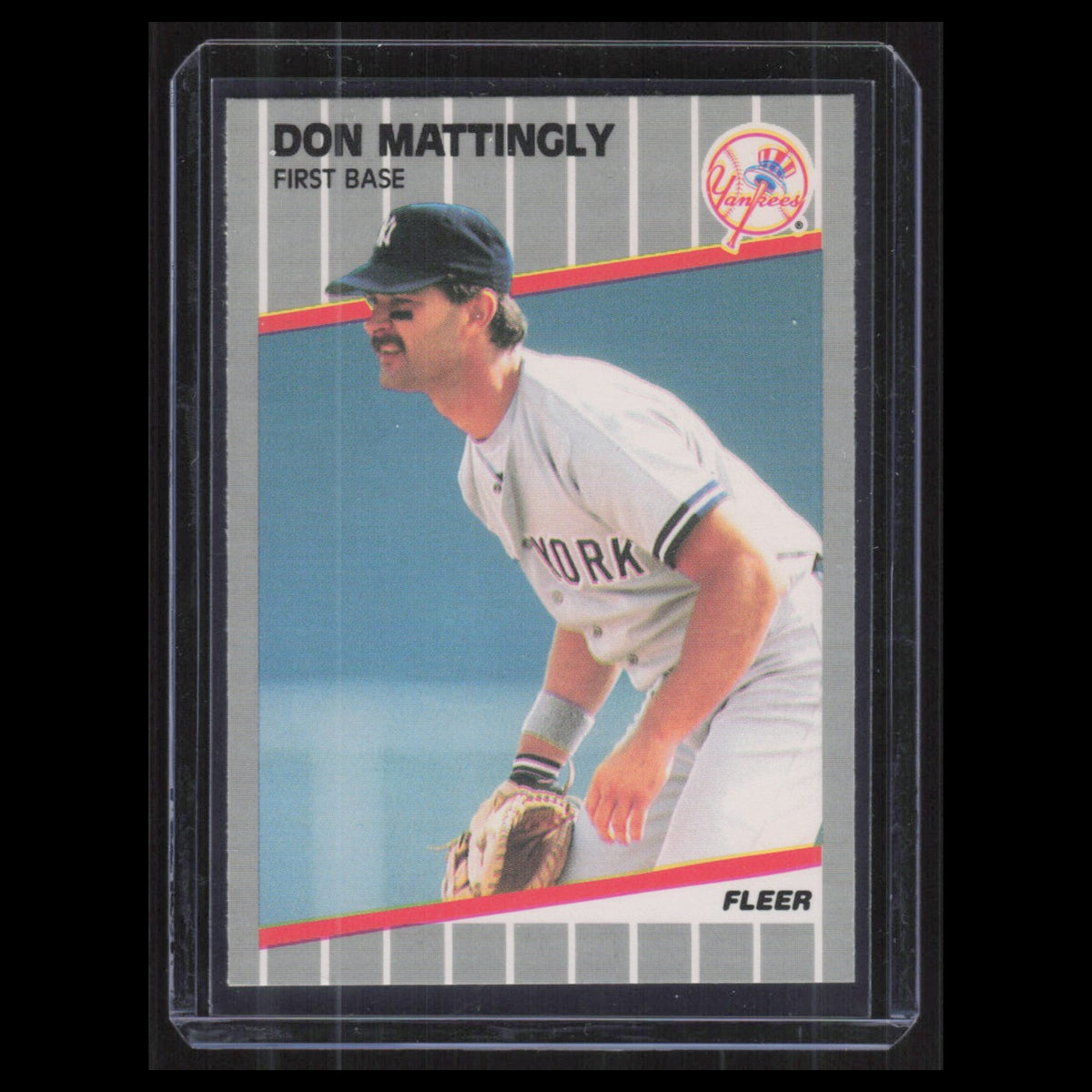 Don Mattingly #258 1989 Fleer New York Yankees Baseball Card MLB NM