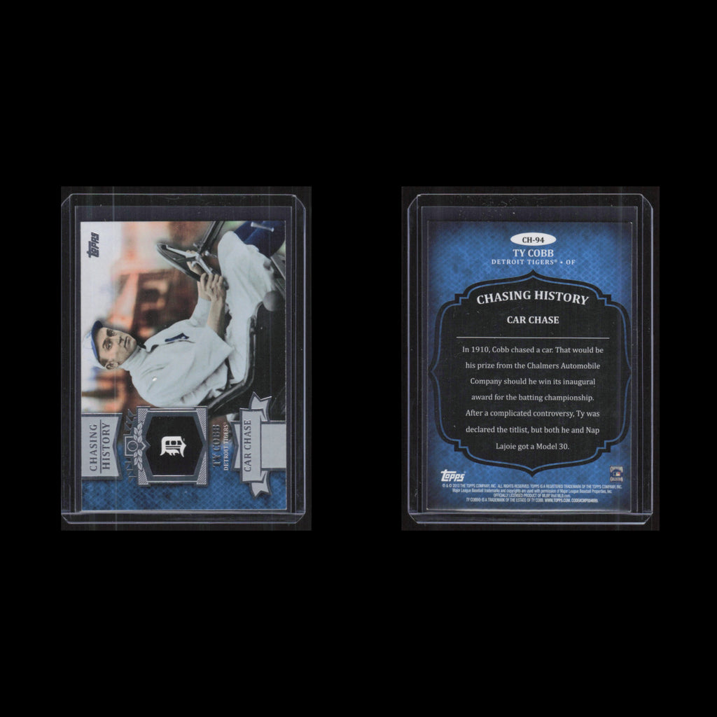 Ty Cobb #CH-94 2013 Topps Chasing History Detroit Tigers Baseball Card MLB NM